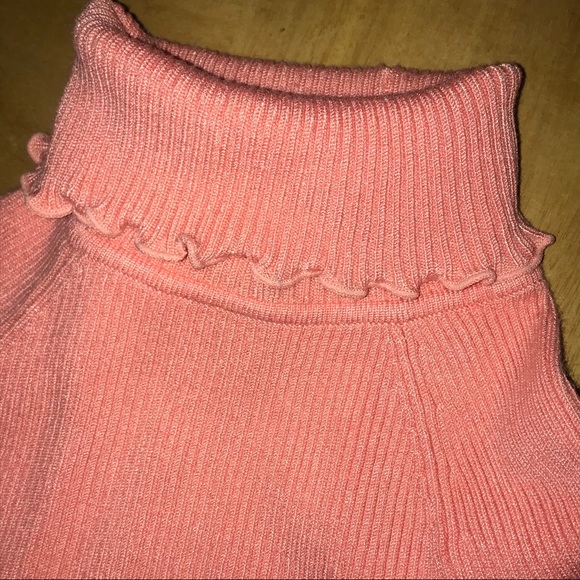 Children’s Place Peach Girls Med Ribbed Turtleneck - Picture 4 of 7